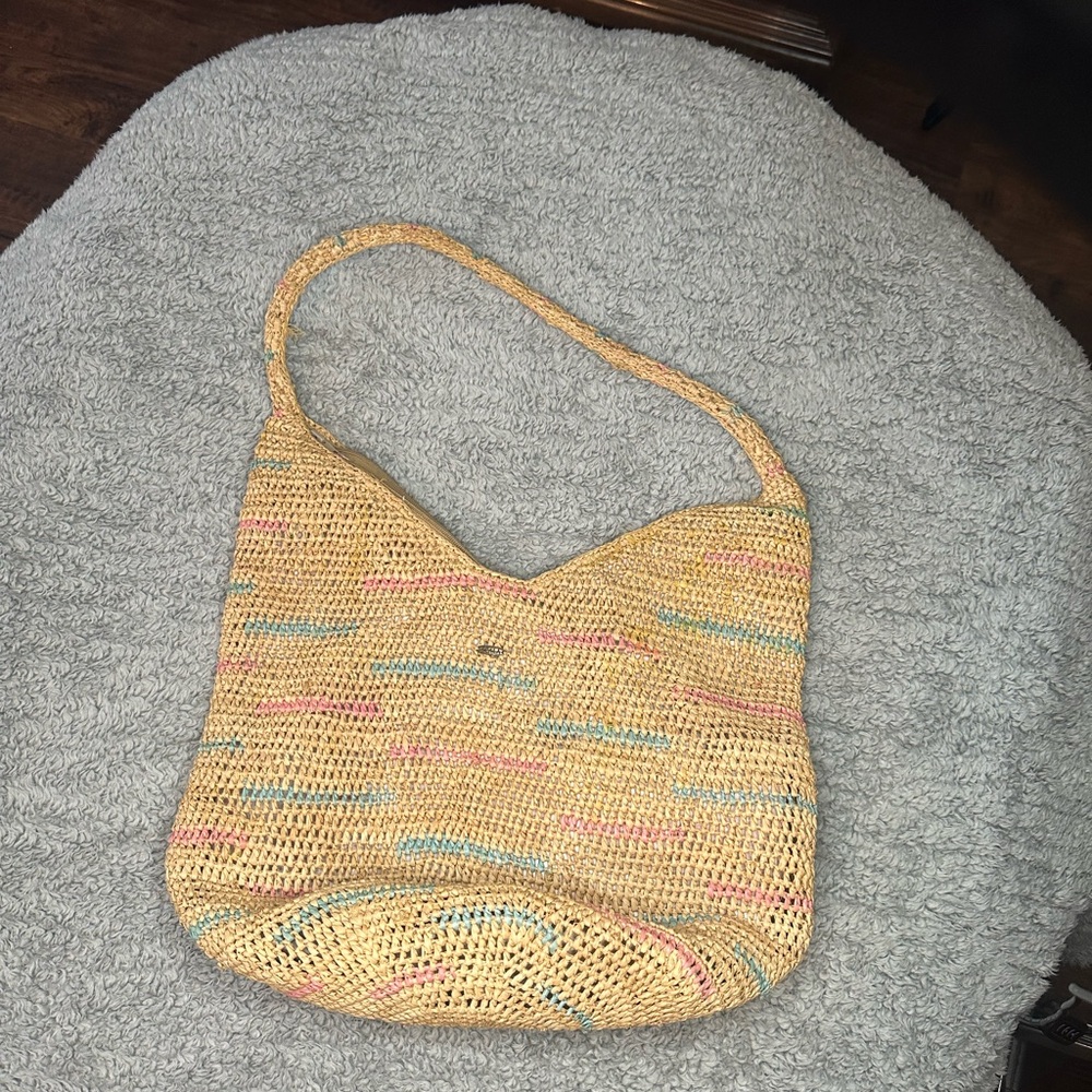 Scala Straw Bag, Slight Staining On The Inside. - image 1